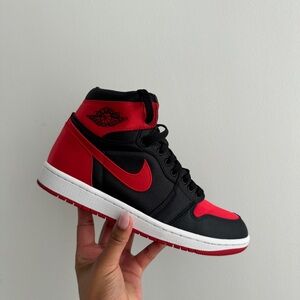 AJ1 Satin Bred Toe